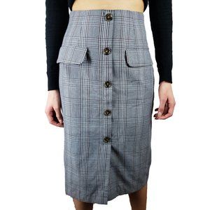Black/White/Brown/Grey Pencil Skirt